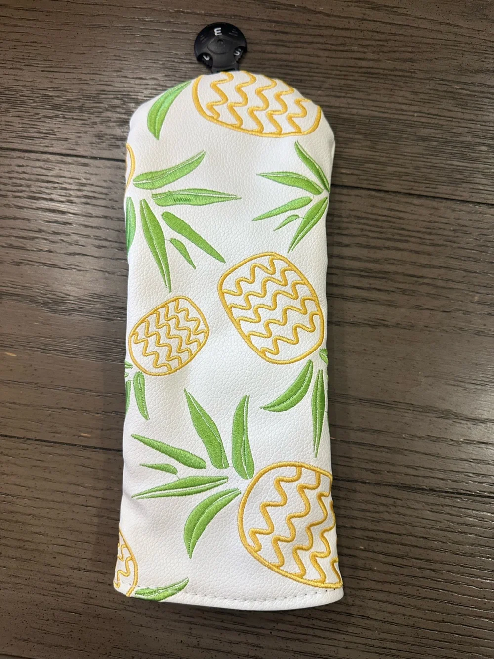 White Pineapple-Print Fairway Headcover